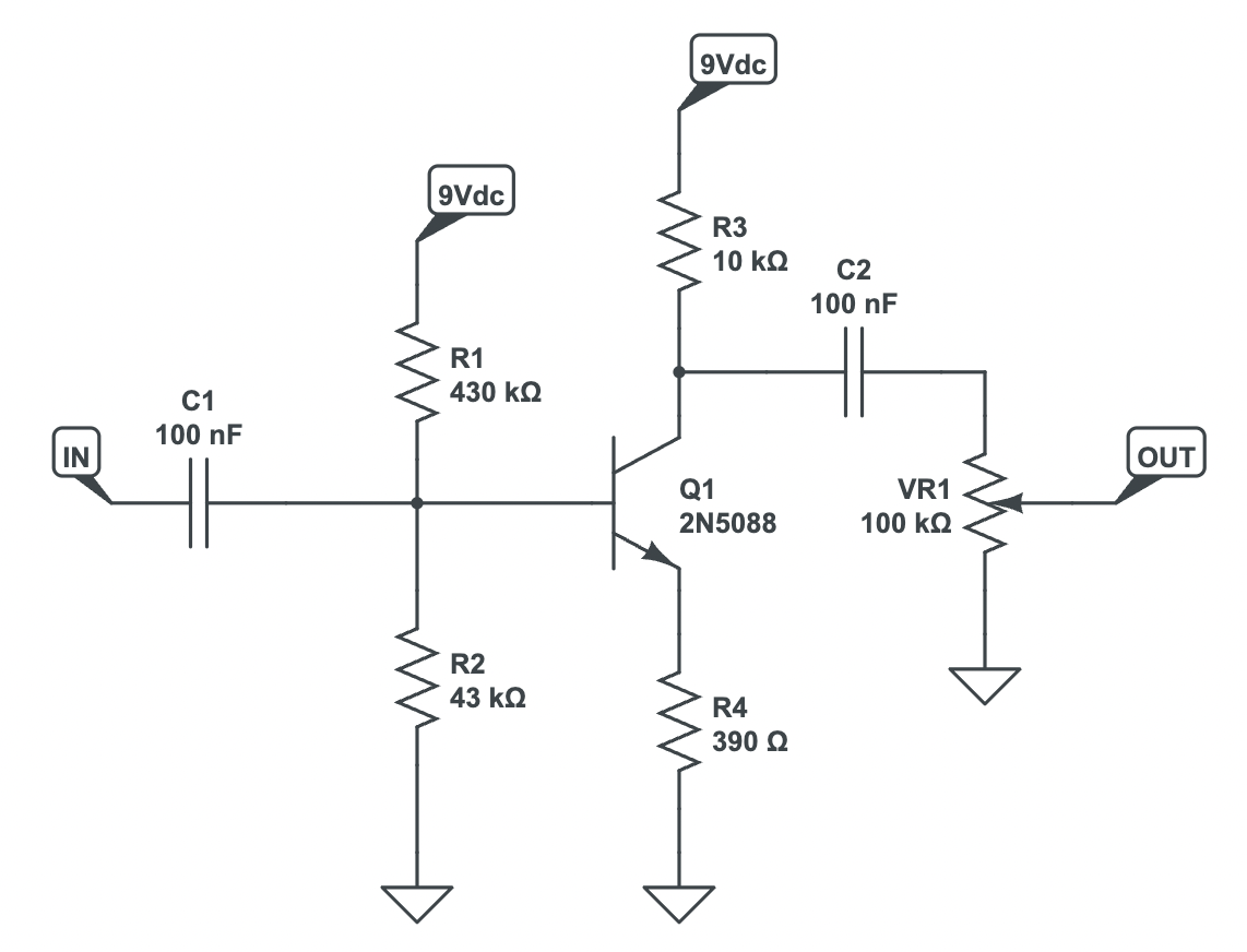 EHX LPB 1 Circuit Overview Stompbox Electronics