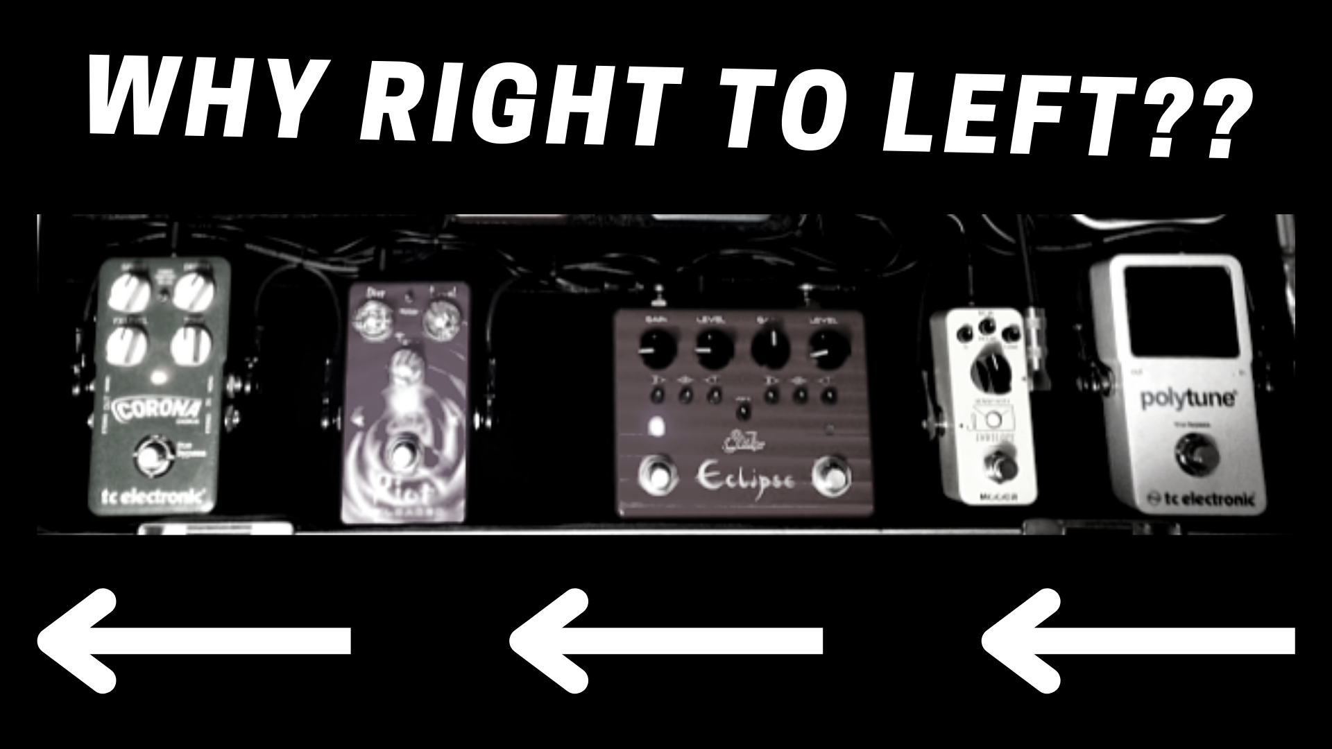 Why Do Guitar Pedals Go Right To Left Stompbox Electronics