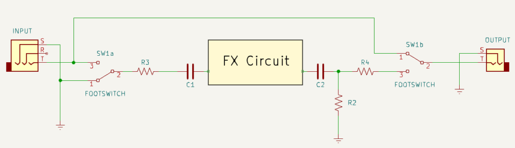 Figure 2.8: Grounded Input Wiring Scheme with R1 removed.