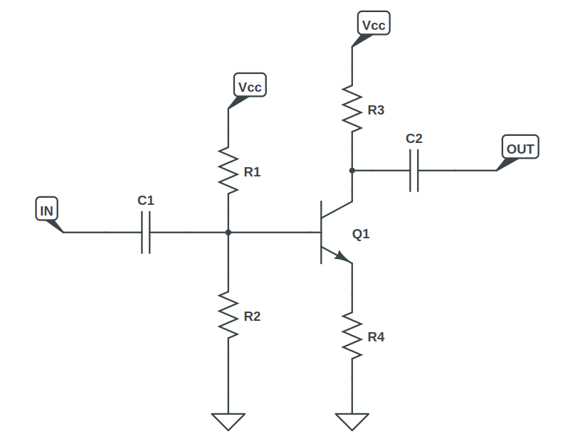 BJT Transistor Common Emitter Configuration