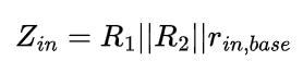 Equation for Common Emitter Input Impedance