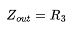 Equation for Common Emitter Output Impedance