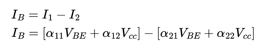 Base current equation