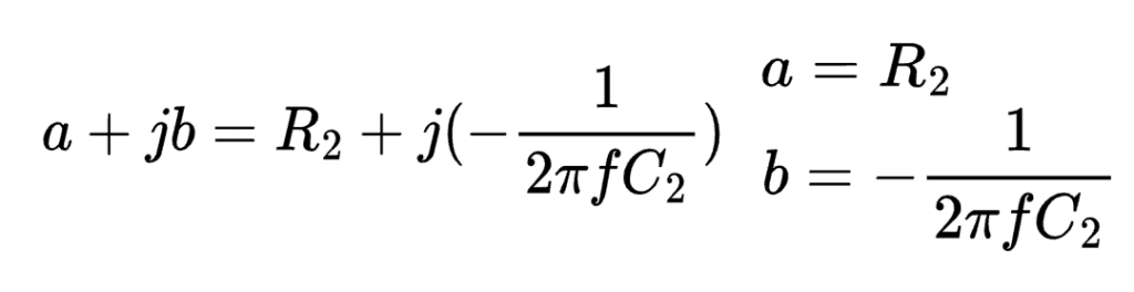 Cartesian form of numerator imaginary number.