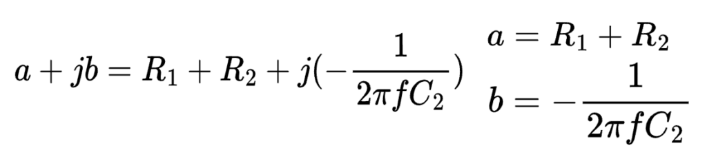 Cartesian form of denominator imaginary number.