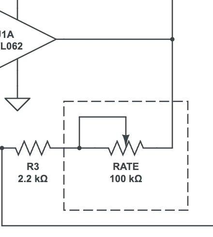 Dan-Echo LFO Mod Rate control wiring.