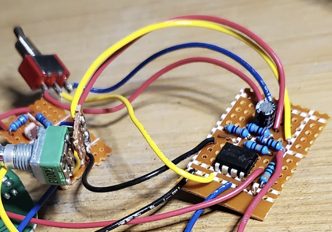 Dan-Echo LFO Mod - Showing the connection of the Wave Shape toggle switch.