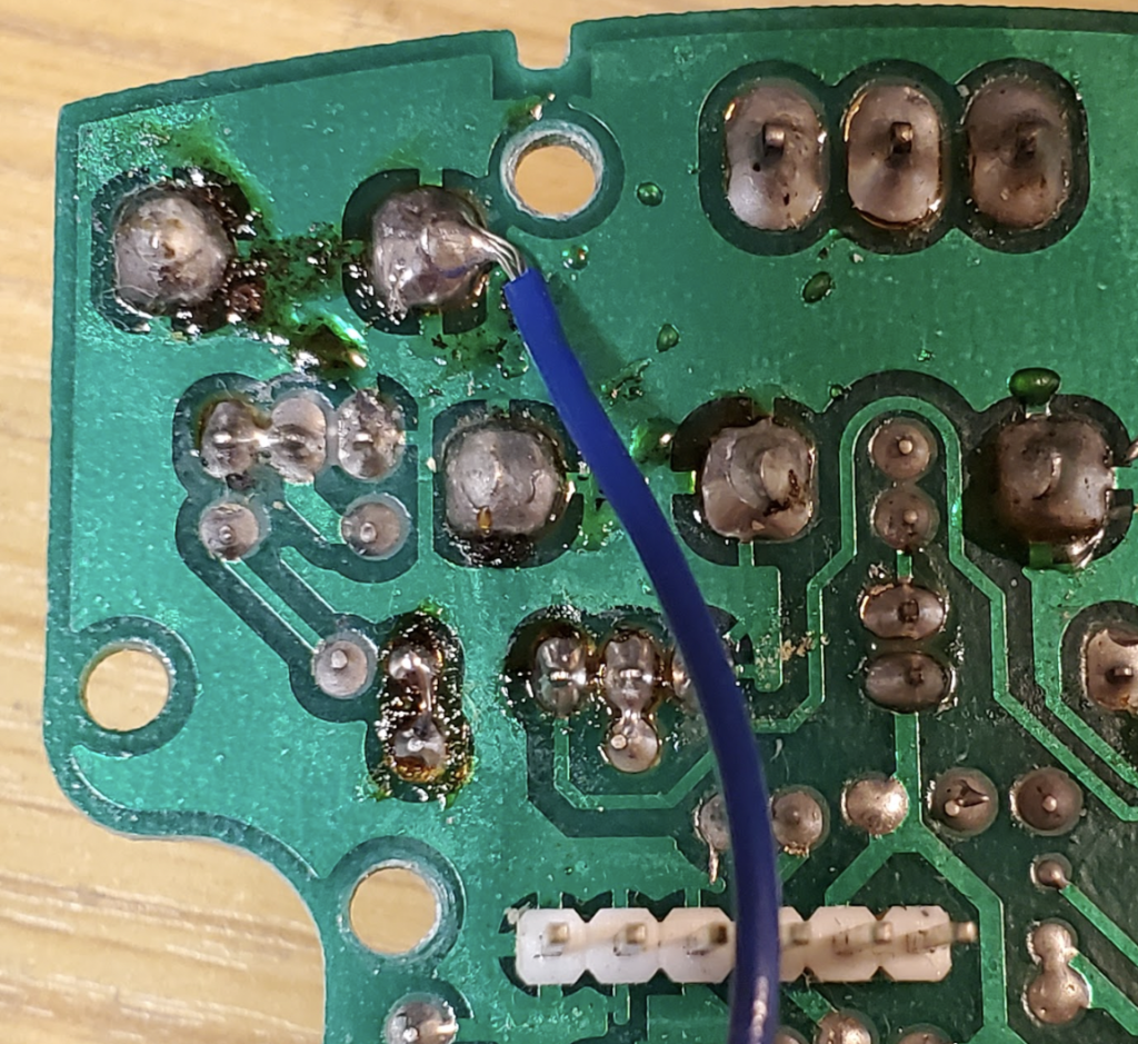 Dan-Echo LFO Mod - Ground connection for the Through-Hole version.