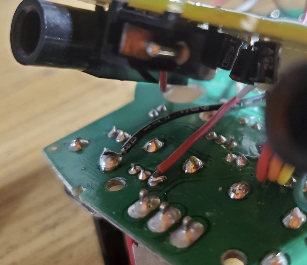 Wiring the Toggle Switch on the surface-mount PCB (wire 2)