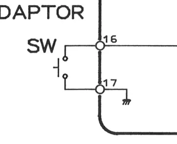 The footswitch terminals on the DS-1 schematic.