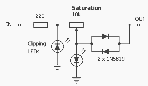 An excerpt of Jack Orman's saturation control circuit.
