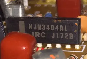 The NJM3404AL chip found in the 40th anniversary version of the DS-1.