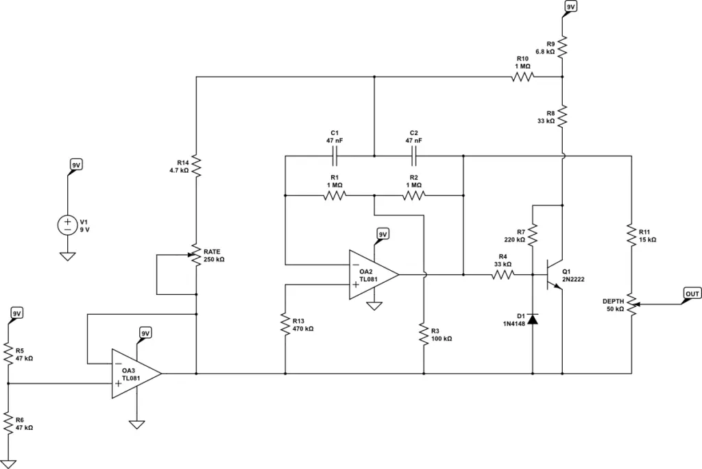 The full model of the VB-2 LFO circuit.