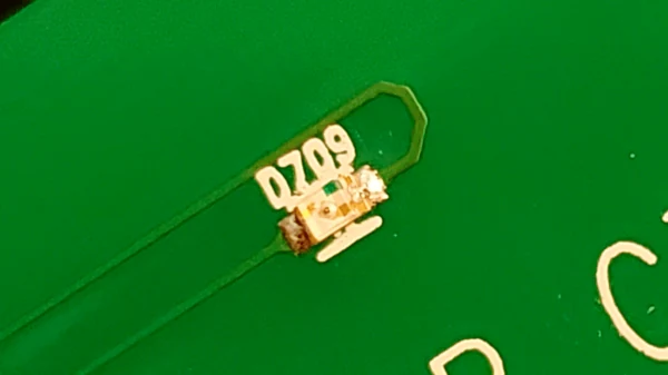 Figure 8.6 A surface-mount LED from a Line 6 M13 circuit board.