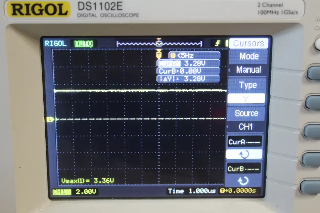 The Line 6 DL-4 3.3V rail at the output of the entire DC-DC converter circuit.