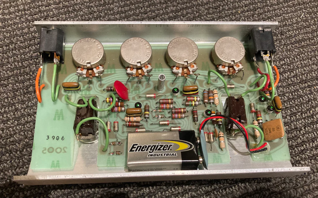 Original Fender Blender circuit board.