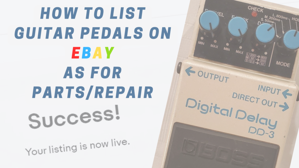 List guitar pedals on ebay feature image