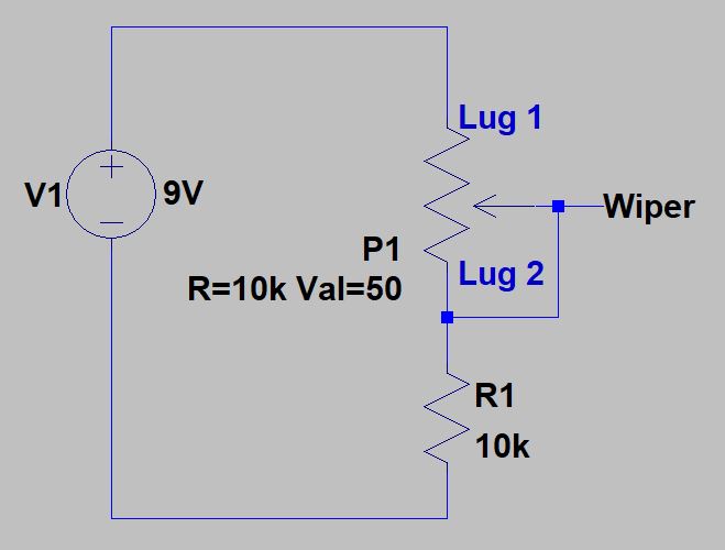 Variable Resistor configuration example circuit.