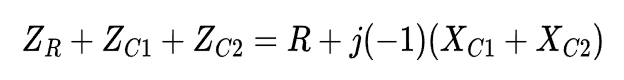 Impedance of all components.